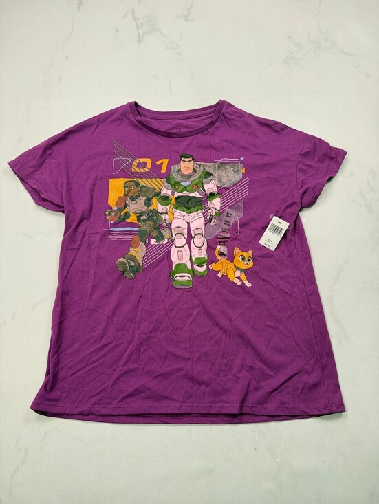Disney Other - Disney Buzzlight Year Graphic Tee T Shirt Purple Statement Piece - Girls XL (14)